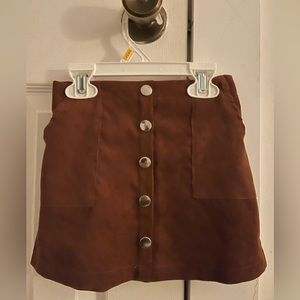 Baby girl corduroy brown skirt